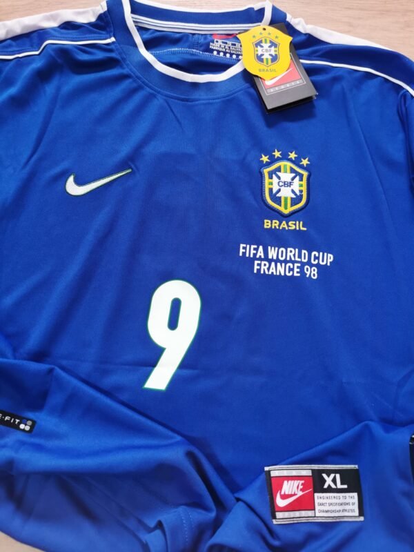 Brazil jersey 1998 #9 RONALDO World Cup