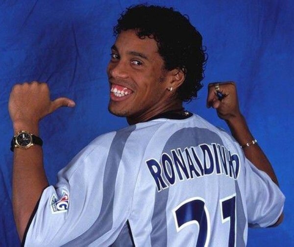 PSG Paris jersey 20001/02 #21 RONALDINHO Ligue 1