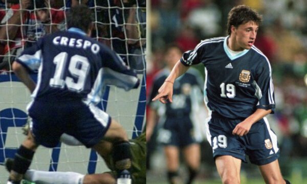 Argentina jersey 1998 #19 CRESPO World Cup