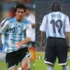 Argentina jersey 2006 #19 MESSI World Cup LS