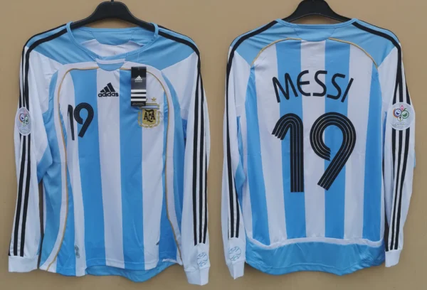 Argentina jersey 2006 #19 MESSI World Cup LS