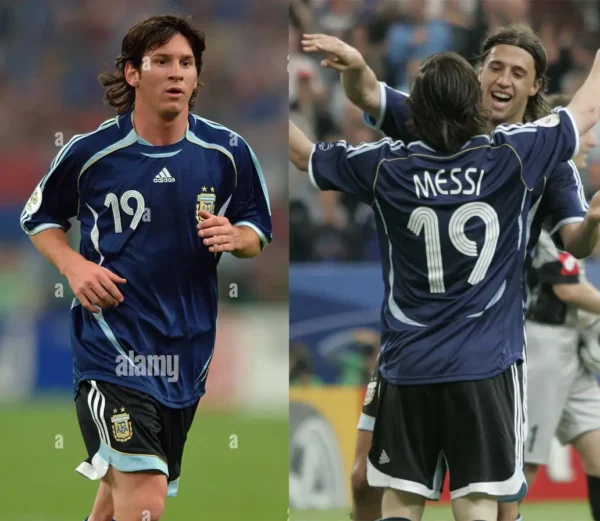 Argentina jersey 2006 #19 MESSI World Cup