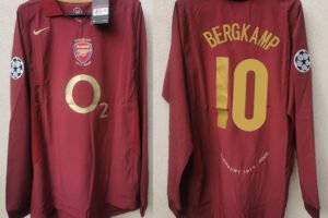 Arsenal jersey 2005/06 #10 BERGKAMP Champions League LS
