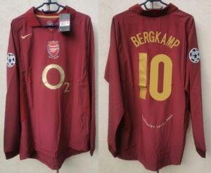 Arsenal jersey 2005/06 #10 BERGKAMP Champions League LS