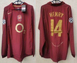 Arsenal jersey 2005/06 #14 HENRY Champions League LS