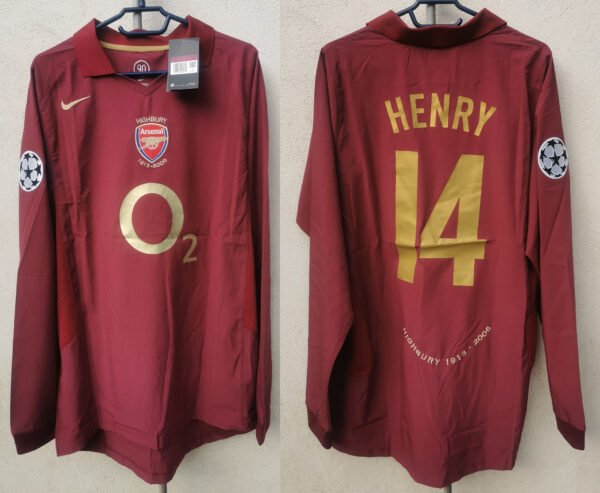 Arsenal jersey 2005/06 #14 HENRY Champions League LS