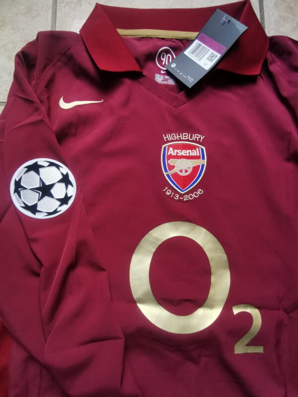 Arsenal jersey 2005/06 #10 BERGKAMP Champions League LS