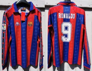 FC Barcelona jersey 1996/97 #9 RONALDO La Liga LS
