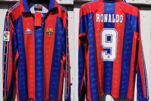 FC Barcelona jersey 1996/97 #9 RONALDO La Liga LS