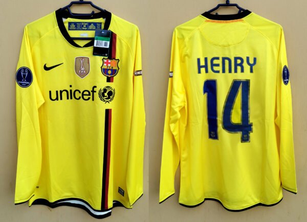 FC Barcelona jersey 2009/10 #14 HENRY Champions League LS