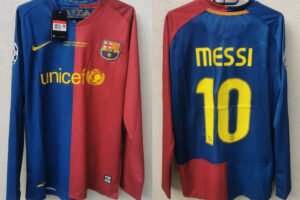 FC Barcelona Jersey 2009 Messi Champions League Final LS Details