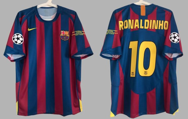 FC Barcelona jersey 2005 #10 RONALDINHO Final Champions League