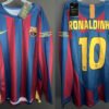 FC Barcelona jersey 2005 #10 RONALDINHO Final Champions League LS
