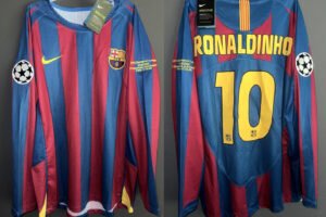 FC Barcelona jersey 2005 #10 RONALDINHO Final Champions League LS