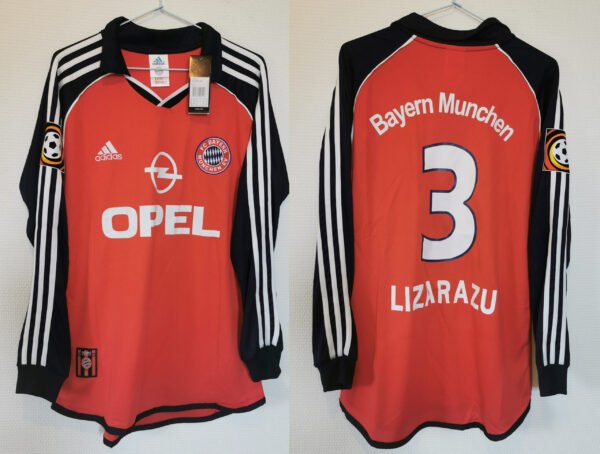 Bayern Munich jersey 1999/01 #3 LIZARAZU Bundesliga LS
