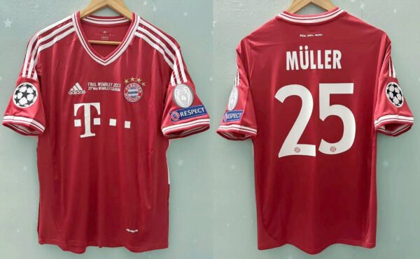 Bayern Munich jersey 2013 #25 MULLER Final Champions League