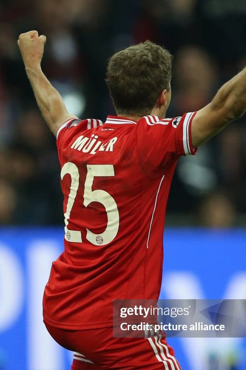 Bayern Munich jersey 2013 #25 MULLER Champions League Final