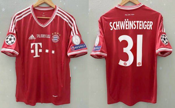 Bayern Munich jersey 2013 #31 SCHWEINSTEIGER Final Champions League