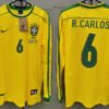 Brazil jersey 1998 #6 R. CARLOS World Cup LS
