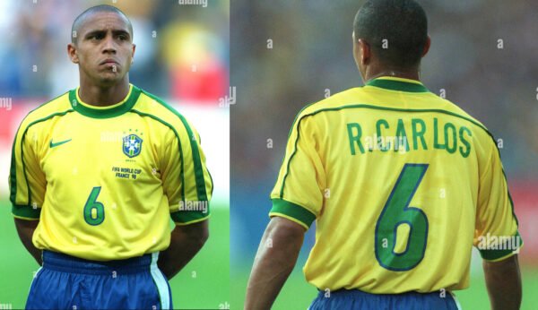 Brazil jersey 1998 #6 R. CARLOS World Cup LS