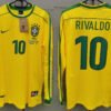 Brazil jersey 1998 #10 RIVALDO World Cup LS