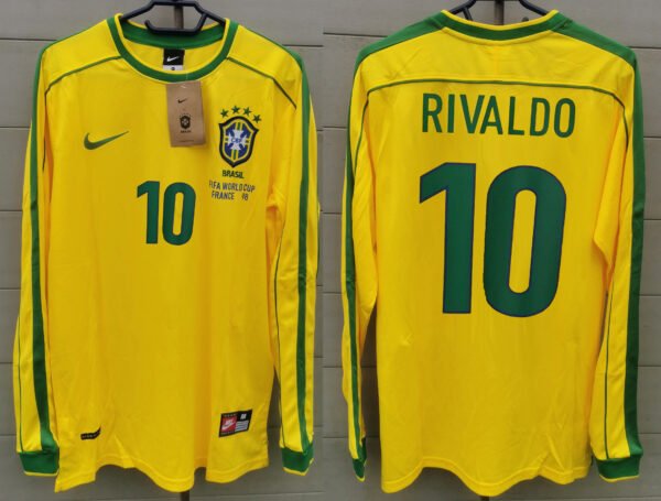 Brazil jersey 1998 #10 RIVALDO World Cup LS