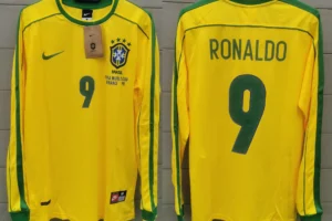 Brazil jersey 1998 #9 RONALDO World Cup