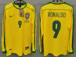 Brazil jersey 1998 #9 RONALDO World Cup