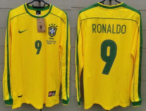 Brazil jersey 1998 #9 RONALDO World Cup