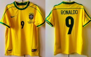 Brazil jersey 1998 #9 RONALDO World Cup