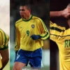Brazil jersey 1998 #9 RONALDO World Cup LS