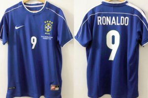 Brazil jersey 1998 #9 RONALDO World Cup