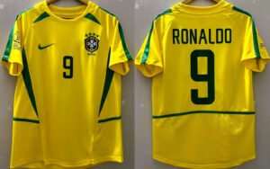 Brazil jersey 2002 #9 RONALDO World Cup