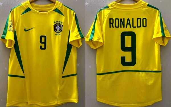 Brazil jersey 2002 #9 RONALDO World Cup