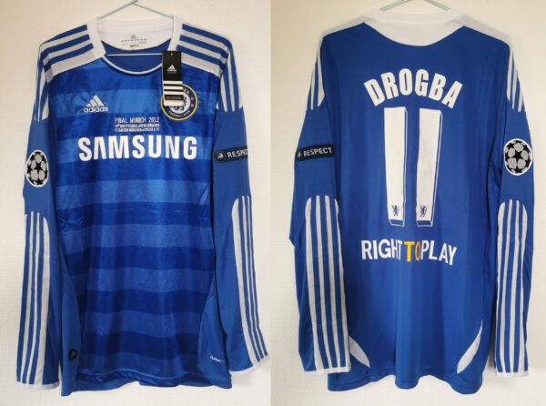 Chelsea jersey 2012 #11 DROGBA Champions League Final LS