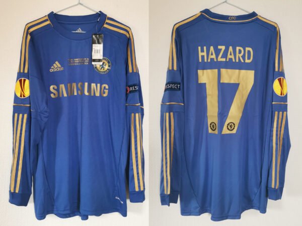 Chelsea jersey 2013 #17 HAZARD Europa League Final LS