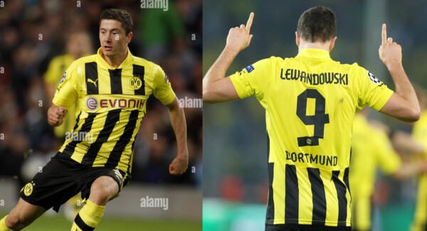 Borussia Dortmund jersey 2012/13 #9 LEWANDOWSKI Champions League