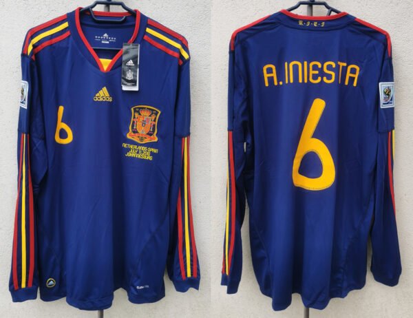Spain jersey 2010 #6 A. INIESTA World Cup Final
