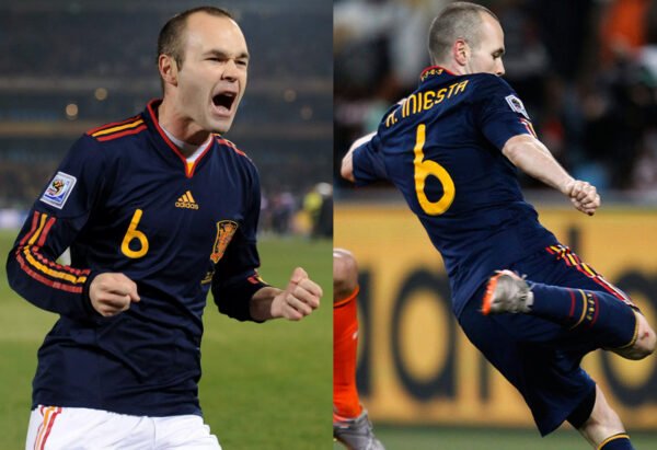 Spain jersey 2010 #6 A. INIESTA World Cup Final LS