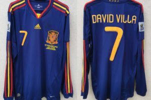 Spain jersey 2010 #7 DAVID VILLA World Cup Final