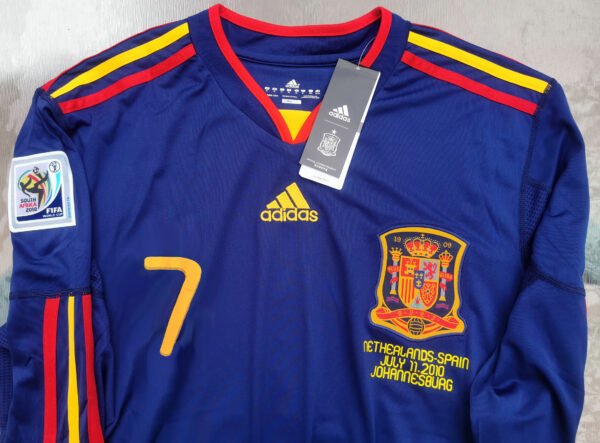 esp2010villa4 Spain jersey 2010 #7 DAVID VILLA World Cup Final LS