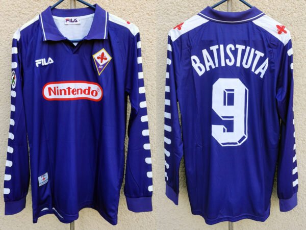 Fiorentina jersey 1998/99 #9 BATISTUTA Calcio LS