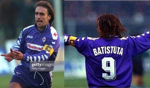 Fiorentina jersey 1998/99 #9 BATISTUTA Calcio LS
