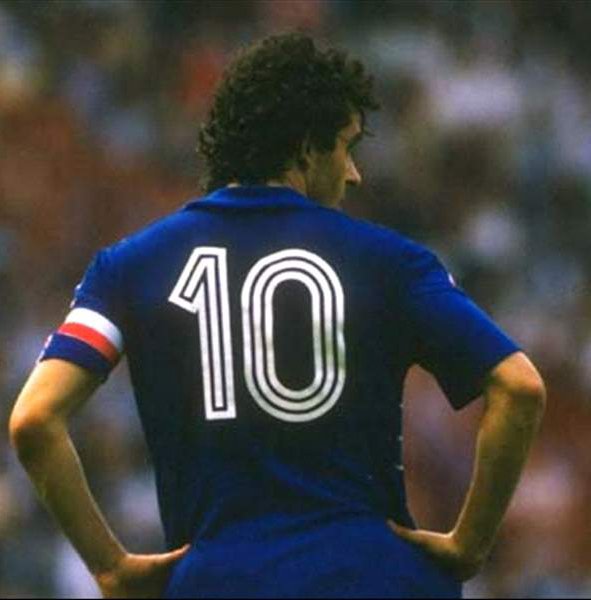 France jersey 1980 #10 PLATINI LS