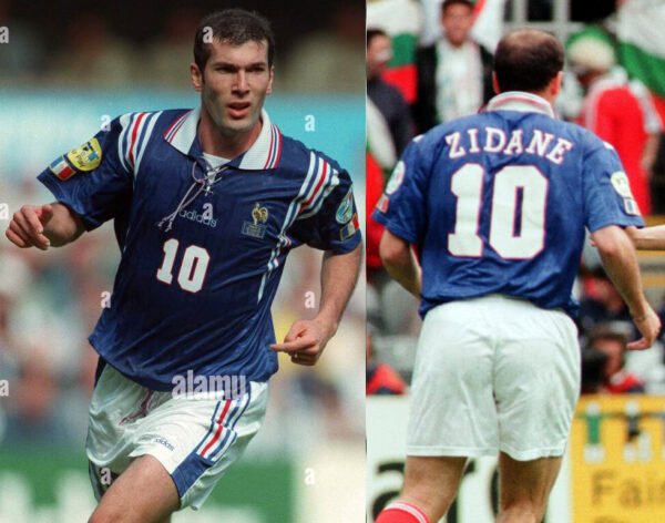 France jersey 1996 #10 ZIDANE Euro