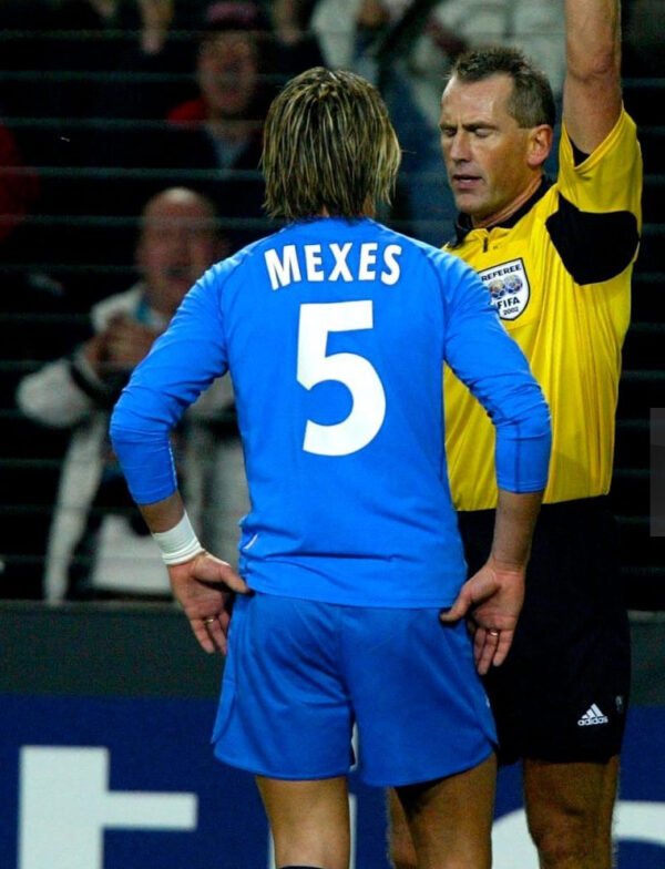 Auxerre jersey 2003/04 #5 MEXES Champions League LS