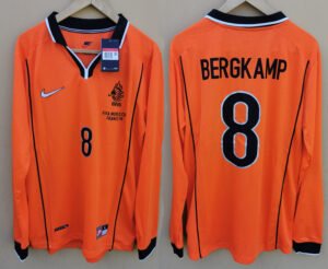 Netherlands jersey 1998 #8 BERGKAMP World Cup LS