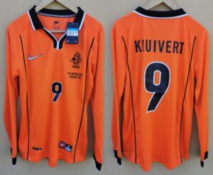 Netherlands jersey 1998 #9 KLUIVERT World Cup LS