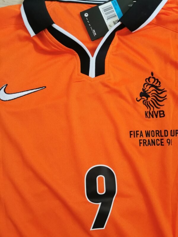 Netherlands jersey 1998 #9 KLUIVERT World Cup LS