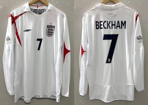 England jersey 2006 #7 BECKHAM World Cup LS
